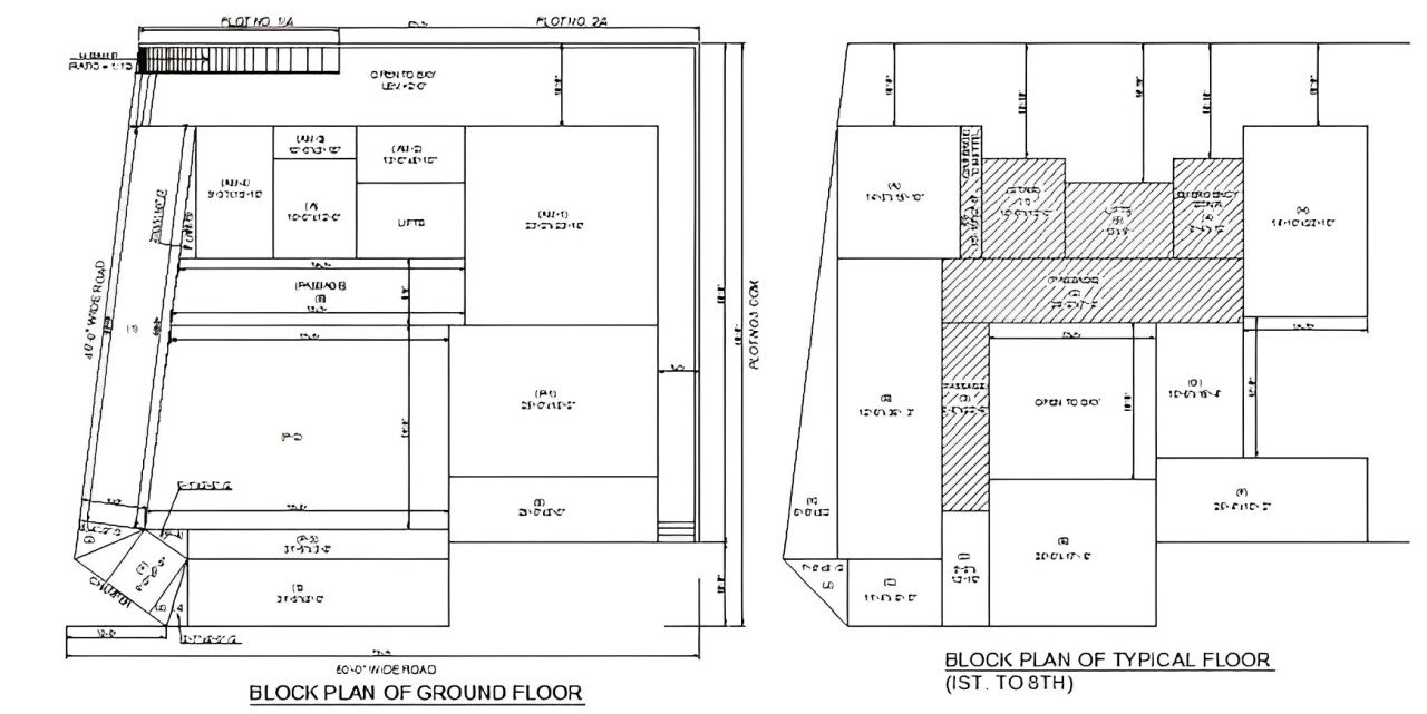 Block Plan Construction Drawing